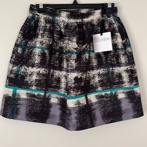 RED Valentino abstract pattern skirt.